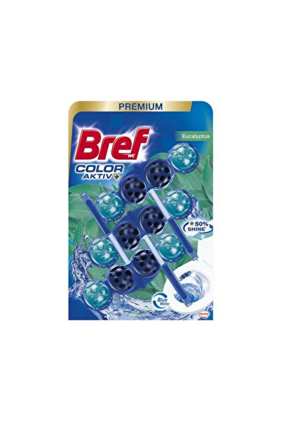 Bref Odorizant Toaleta Colorat cu Parfum de Eucalipt - Wc Color Aktiv Eucalyp...