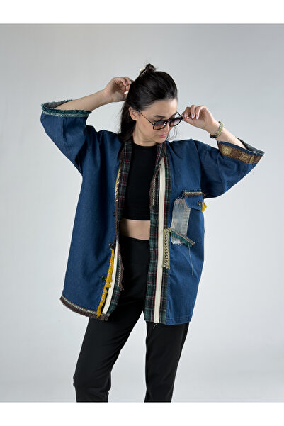 COCOPELLI Kimono din denim pentru femei, design COC3215