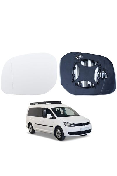 OEM Резервно стъкло за отопляемо широкоъгълно странично огледало за VW Caddy ...