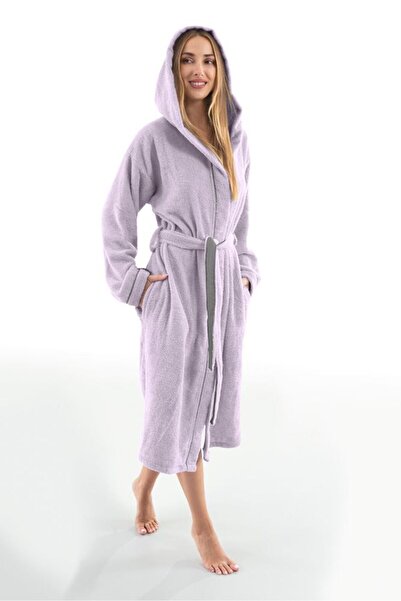 Guy Laroche Μπουρνούζι Casual Lilac X.large 100% Cotton