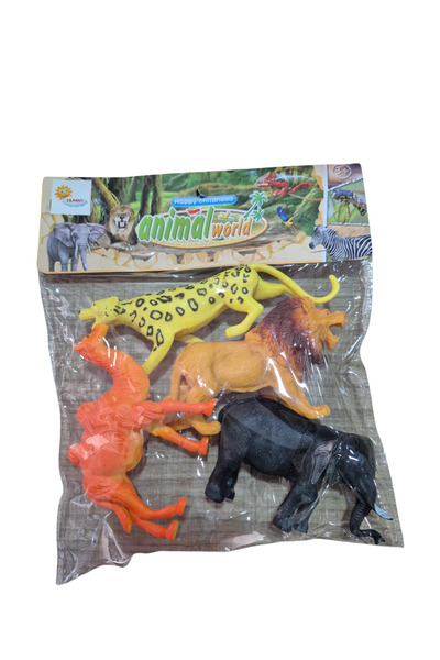 Duman Oyuncak Animal World Poşetli Mini Eğitici Hayvan Figürleri Oyun Seti (1...