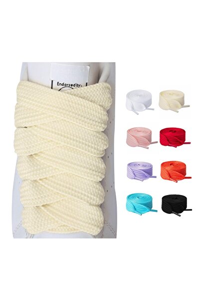 OEM Thick Flat Shoelaces 20mm Tear-Resistant 2 Pairs 80cm Replacement for Tra...