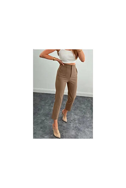 Nobrand PANTALONI DE DAMĂ BEJ, 40