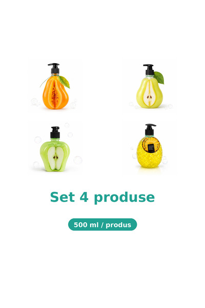 Tasty Set 4 Produse Tasty, Mix Pepene Galben, Pere, Mar Piele Sensibila, Ananas