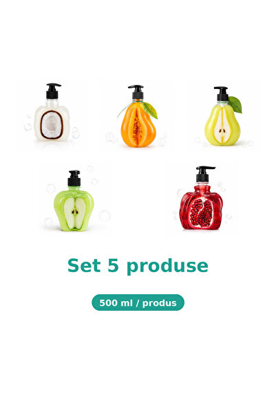 Tasty Set 5 Produse Tasty, Mix Cocos, Pepene Galben, Pere, Mar Extract, Rodie