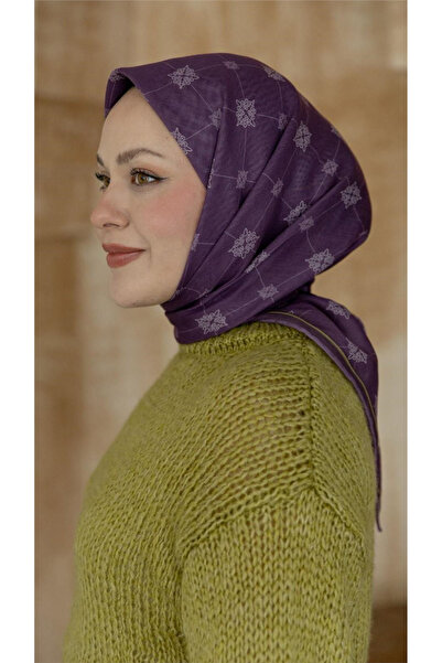locella Lo'cella Pamuklu Soft Eşarp 4568-6 Mor