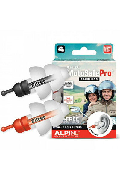 Alpine Motosafe Pro Ωτοασπίδες Σιλικόνης σε Μαύρο Χρώμα