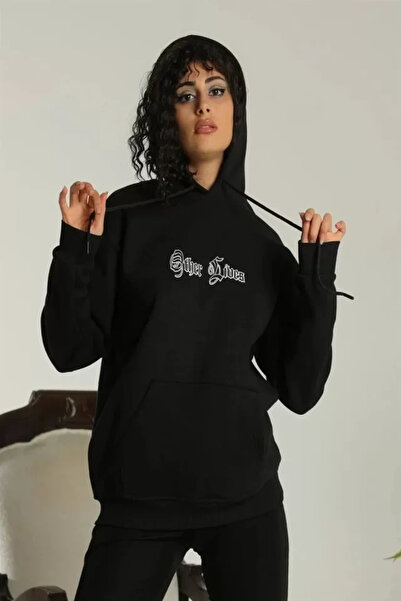 Beruflic Oversize Three Thread Hooded Sweatshirt with Back Print
