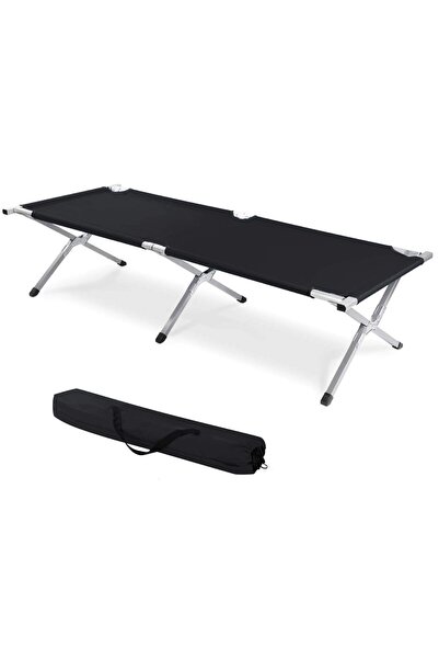 Ayawaska Pat pliabil camping rezistent, pat de tabara portabil pentru exterio...