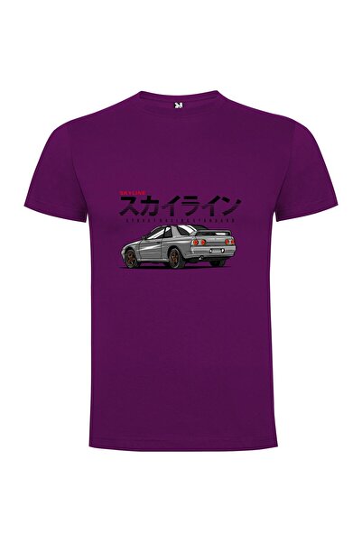 iLovePrints Silvery Japanese Skyline Tshirt