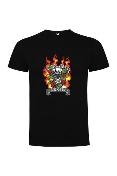 iLovePrints Roses & Bones Ride Tshirt