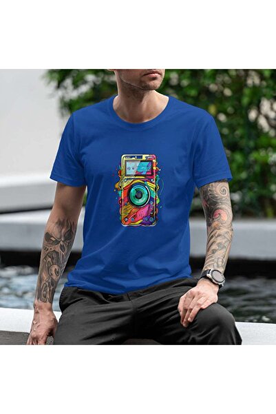 iLovePrints Colorful Abstract Camera Art Tshirt