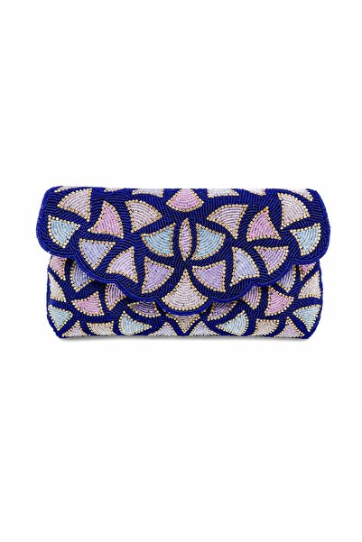 ARCAD Handmade Beaded Shoulder Bag with Chain Strap – Indian Artisan Evening ...