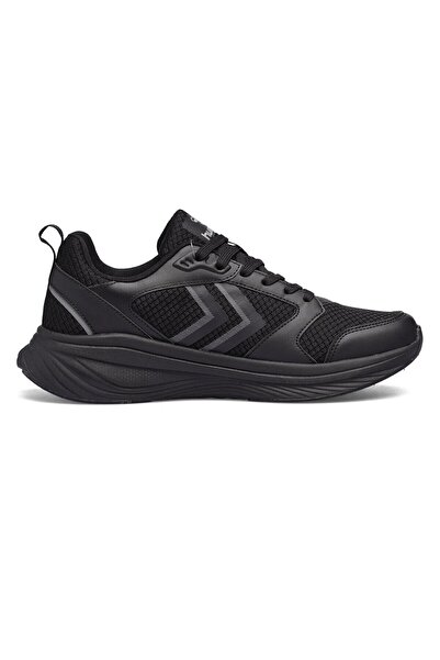 hummel Siyah-Siyah Unisex Fileli Hafif Esnek Yürüyüş Koşu ve Spor Ayakkabı