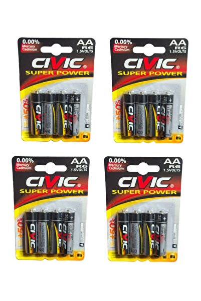 Civic 4-Packs of 4 Max AA Batteries