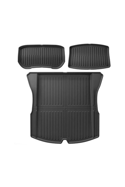 TESLA Set de 3 covorașe pentru Model Y, antiderapante, impermeabile, acoperir...