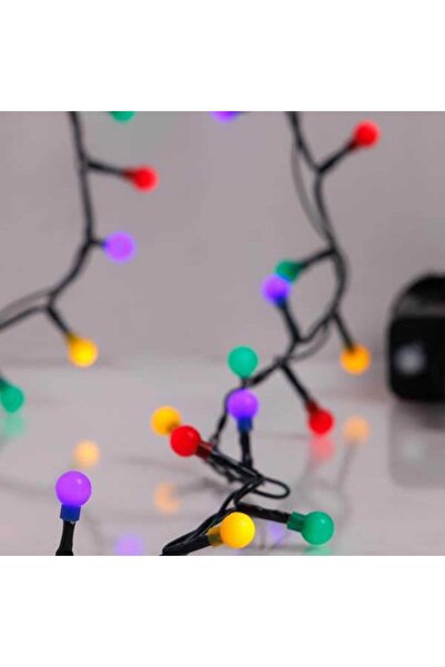 Generic 100 λαμπάκια LED σε σειρά με χρωματιστές μπαλίτσες (0,9cm), 3 m, πράσ...