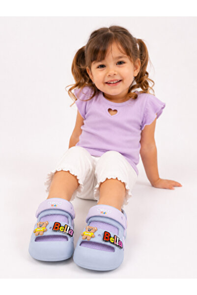 AkınalBella kız bebek figürlü soft yumuşak ortopedik taban terlik sandalet