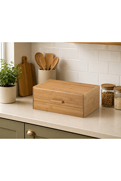 ADA Ahşap oyma ve çerçevecilik Bamboo Bread Box