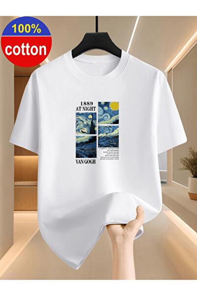 one button Muška majica sa specijalnim dizajnom i Van Gogh printom, premium o...