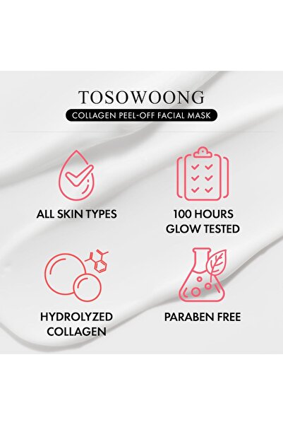 Tosowoong Real Collagen Fit Hydrolyzed Collagen Wrapping Mask for Hydrating & Glass Skin, 50ml