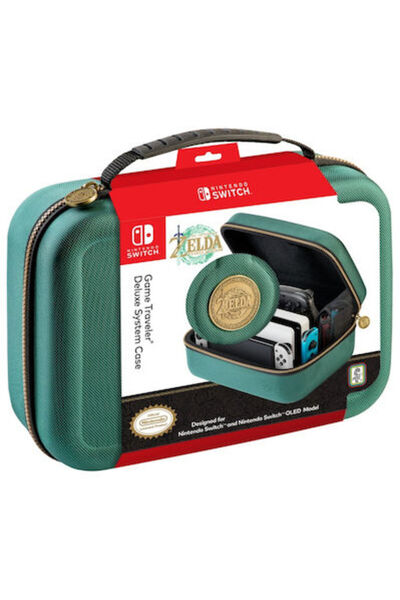 Nintendo Πολυτελής Υφασμάτινη Θήκη Μεταφοράς για Switch OLED, Πράσινη