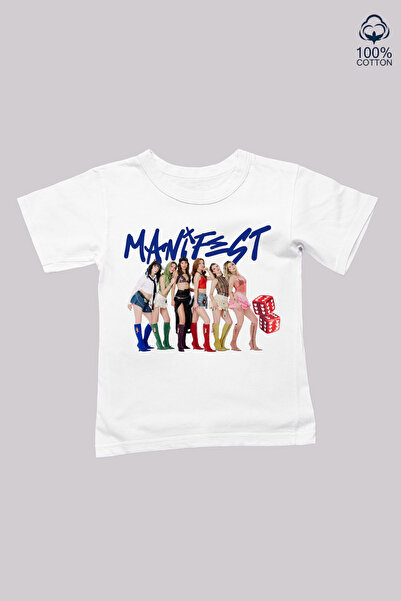 cirokids Manifest Group Cheated Design Printed Crew Neck Kids T-Shirt 100% Co...