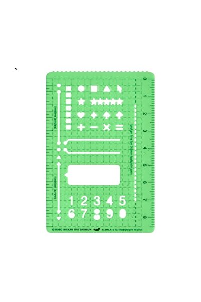 HOBONICHI Accessory - Stencil - Basic Şablon