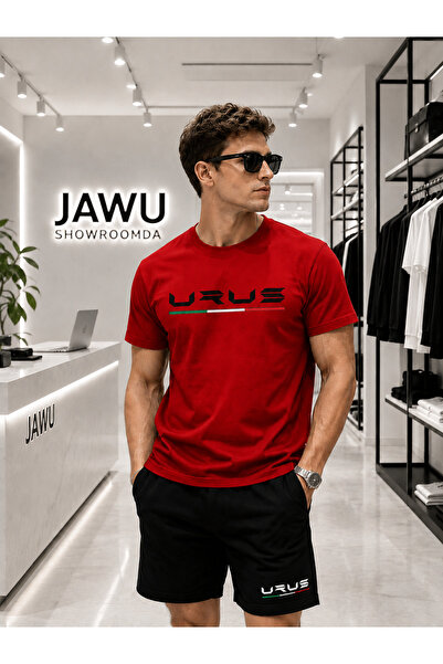 JAWÜ STYLE Urus Printed Oversize Cotton Combination T-Shirt-Shorts Set