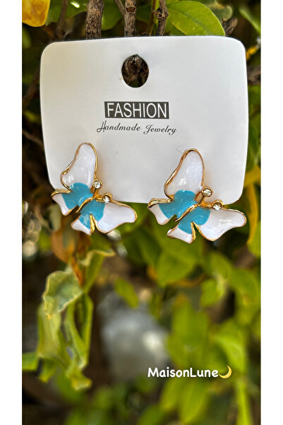 MODA Mineli Blue Butterfly Earrings