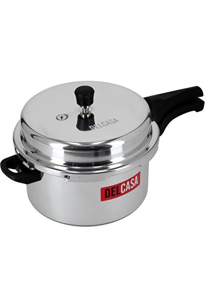 DELCASA 10 Liter Aluminum Pressure Cooker, DC1126, Lightweight, Durable, Mult...