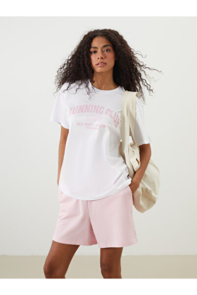 LC Waikiki Crew Neck Printed Women's Sports T-Shirt