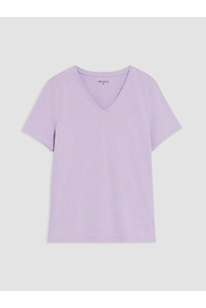 LC Waikiki Nevavm Difference Is the Difference V-Neck Women's T-Shirt
