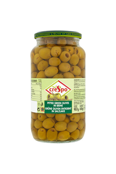 crespo PITTED GREEN OLIVES (JAR) 6X907GR