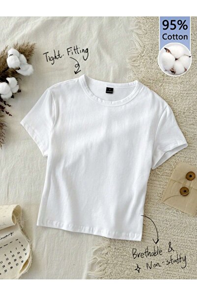 Mügerella Children's Basic T-Shirt 100% Cotton Crew Neck Short Sleeve Unisex