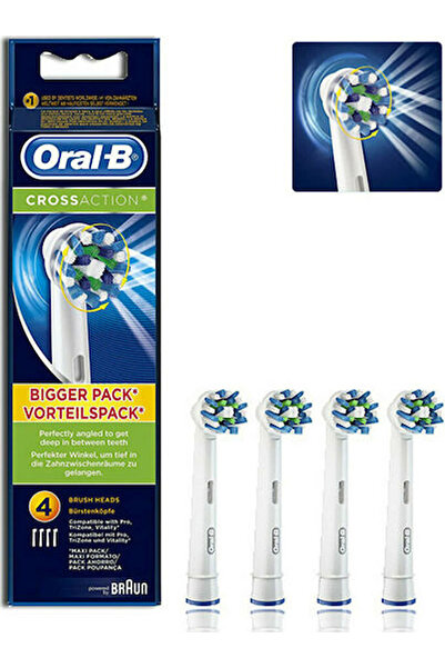 Oral-B Ανταλλακτικές Κεφαλές Βούρτσας Cross Action Value Pack 4 τεμ. - Προηγμ...
