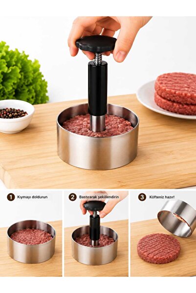 Asi HAMBURGER KÖFTE PRSLEME APARATI 8 CM