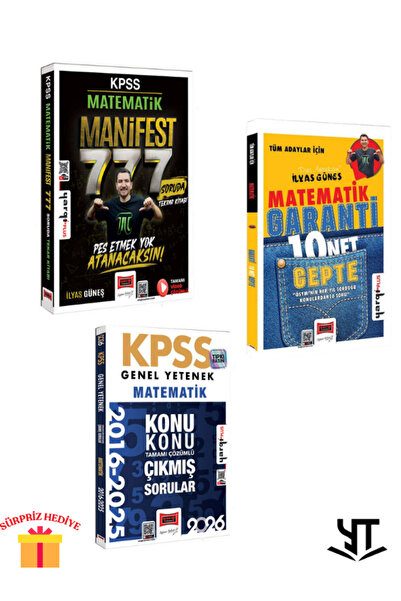Yargı Yayınları 2026 KPSS Genel Yetenek Matematik Çıkmış-Manifest Serisi 777 ...
