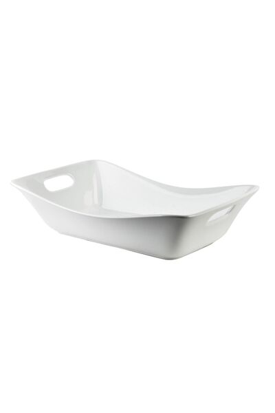 MONDEX Platou de servire Porțelan Prima BASIC 32 x 21 x 8 cm Alb 1 buc.