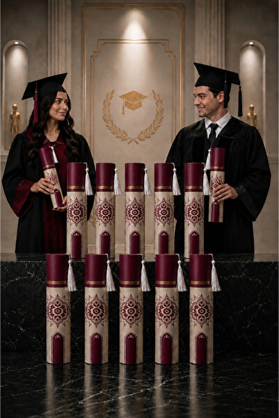 PULİNİN DÜKKANI 10-Piece Graduation Diploma Box Set – Graduation Ceremony, Gr...