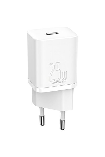 Baseus Încărcător de perete Super Si QC USB-C 25W, Alb