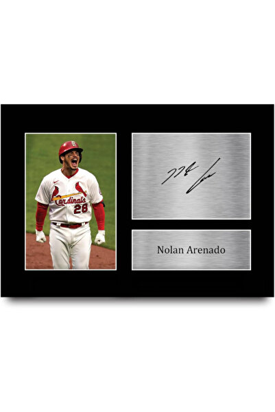 HWC Trading A4 Nolan Arenado St. Louis Cardinals Gifts Printed Signed Autogra...