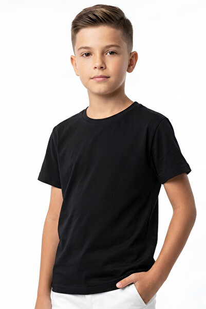 MODANINO Boy's Wide Fit Basic T-Shirt 6-14 Years 12689Ds