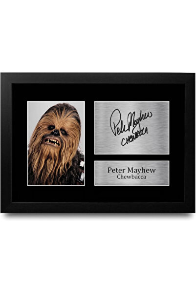 HWC Trading FR Peter Mayhew Gift Signed FRAMED A4 Printed Autograph Star Wars...