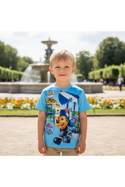 Disney Tricou pentru copii Paw Patrol, albastru, ER1130