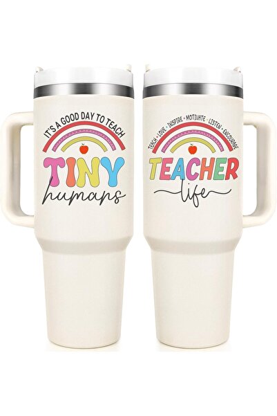 Generic Insulated cup with handle and lid, made of stainless steel, 40 oz cap...