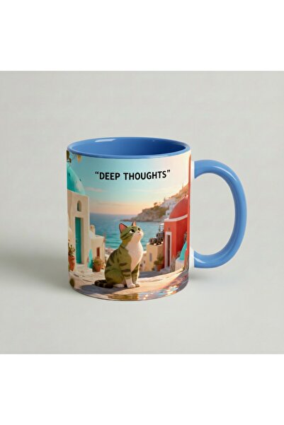 Petgifts Cana Cadou Personalizat Amuzanta Cu Mesaj Deep Thoughts - Ceramica 3...
