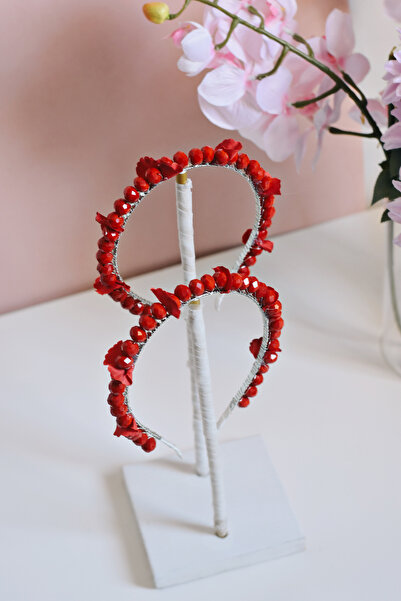 Tasarım Handmade Crystal Beaded Floral Crown - Special Occasion, Birthday, Ph...