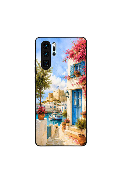 Sonique Θήκη Greek Island Muse Series για Huawei P30 Pro Ροδίτικο Λιμάνι