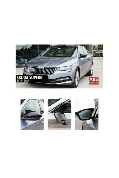 Lumi LUXURY Set 2 ornamente capace oglindă compatibile cu Skoda Superb III 20...